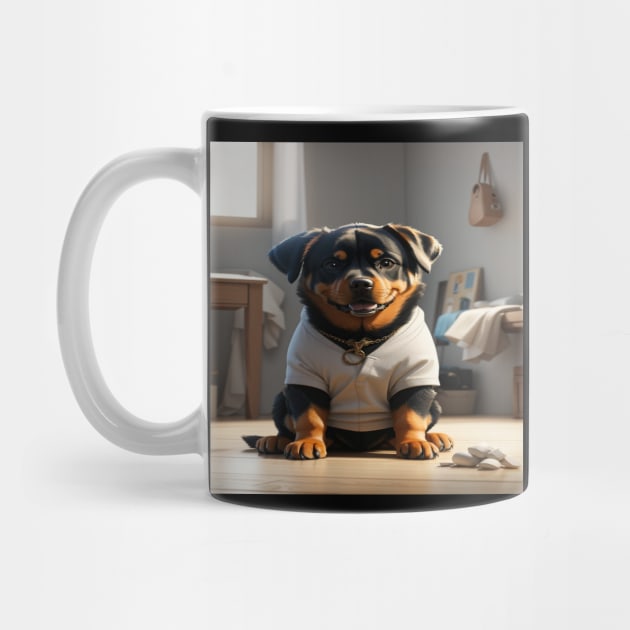 cute Rottweiler by MagicHub